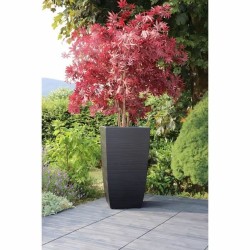 Pot EDA Noir 43,5 x 43,5 x 78,2 cm Plastique Carré Moderne