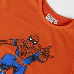 Kurzarm-T-Shirt für Kinder Spider-Man Orange