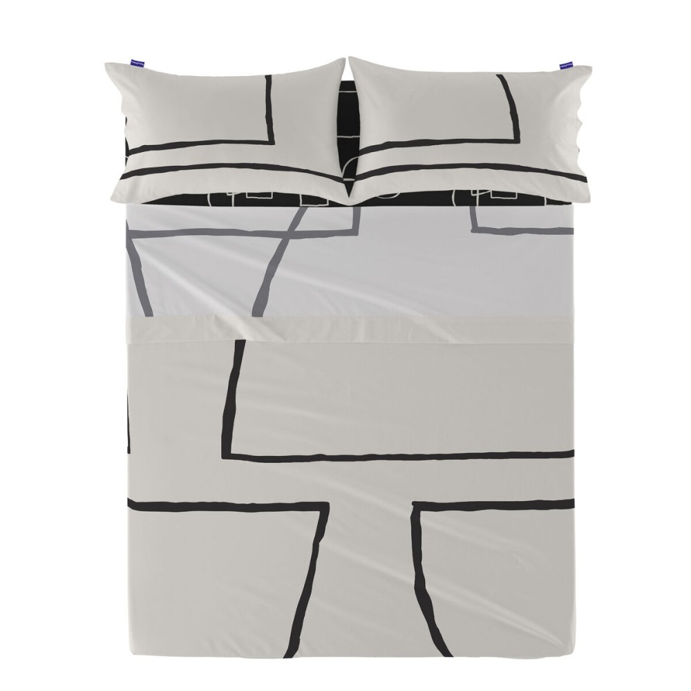 Drap HappyFriday Blanc Serenity Multicouleur 240 x 270 cm