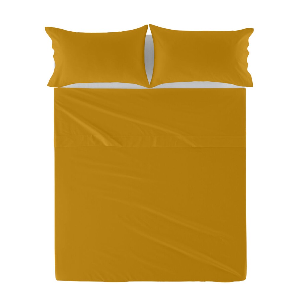 Top sheet HappyFriday Basic Mustard 160 x 270 cm