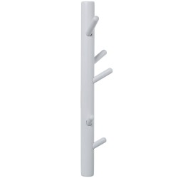 Wall mounted coat hanger Alexandra House Living White Wood Rubber wood 13 x 9 x 50 cm