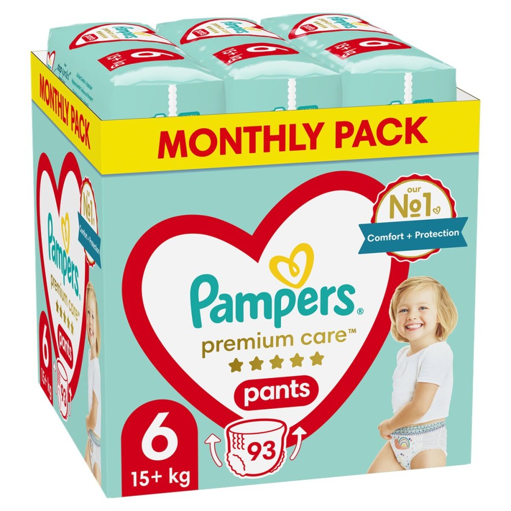 Couches jetables Pampers Premium 15-25 kg 6 (93 Unités)