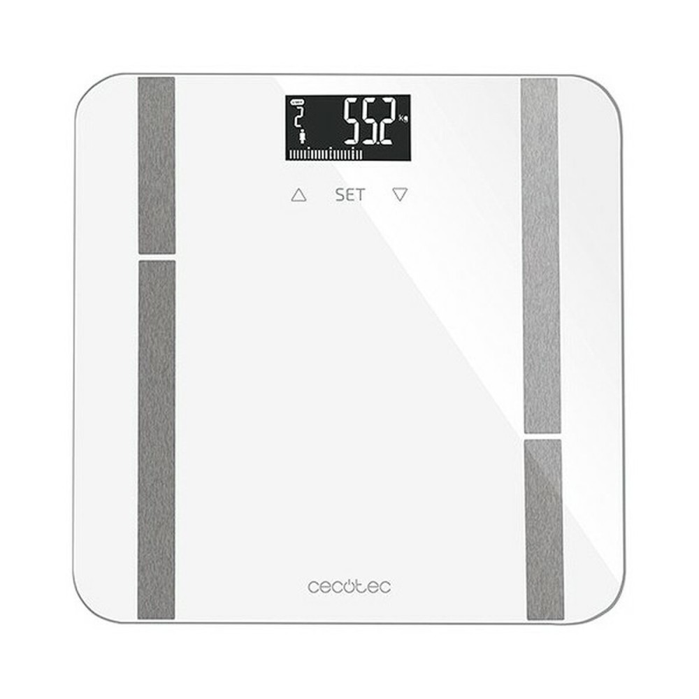 Digital Bathroom Scales Cecotec Surface Precision 9400 Full Healthy White Stainless steel 180 kg Batteries x 2