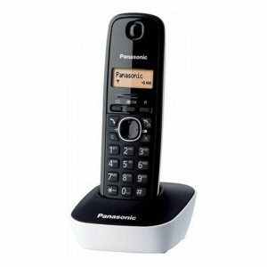 Kabelloses Telefon Panasonic KX-TG1611SPW Bernstein Schwarz/Weiß