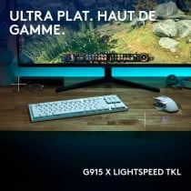 Clavier Logitech G915 X Blanc Français AZERTY