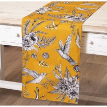 Chemin de Table Alexandra House Living Jaune Textile 33 x 180 x 1 cm Rectangulaire