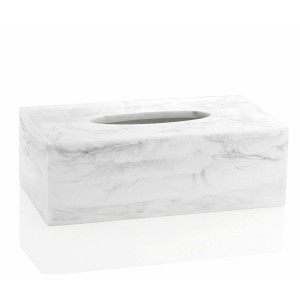 Handkerchief or scarf box Alexandra House Living Polyresin Marble 13 x 8 x 24 cm