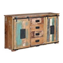 Buffet Alexandra House Living Multicouleur Bois Recyclé 130 x 81 x 38 cm