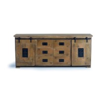 Buffet Alexandra House Living Naturel Métal Bois d'acacia 190 x 80 x 45 cm