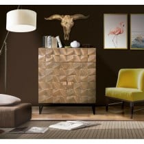 Anrichte Alexandra House Living Dunkelbraun Eisen Mango-Holz 80 x 98 x 42 cm