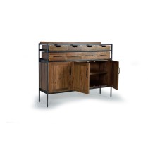 Buffet Alexandra House Living Naturel Métal bois de teck Bois de manguier 140 x 110 x 40 cm