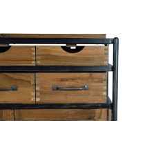 Buffet Alexandra House Living Naturel Métal bois de teck Bois de manguier 140 x 110 x 40 cm