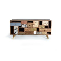 Buffet Alexandra House Living Naturel Bois de manguier 160 x 76 x 40 cm