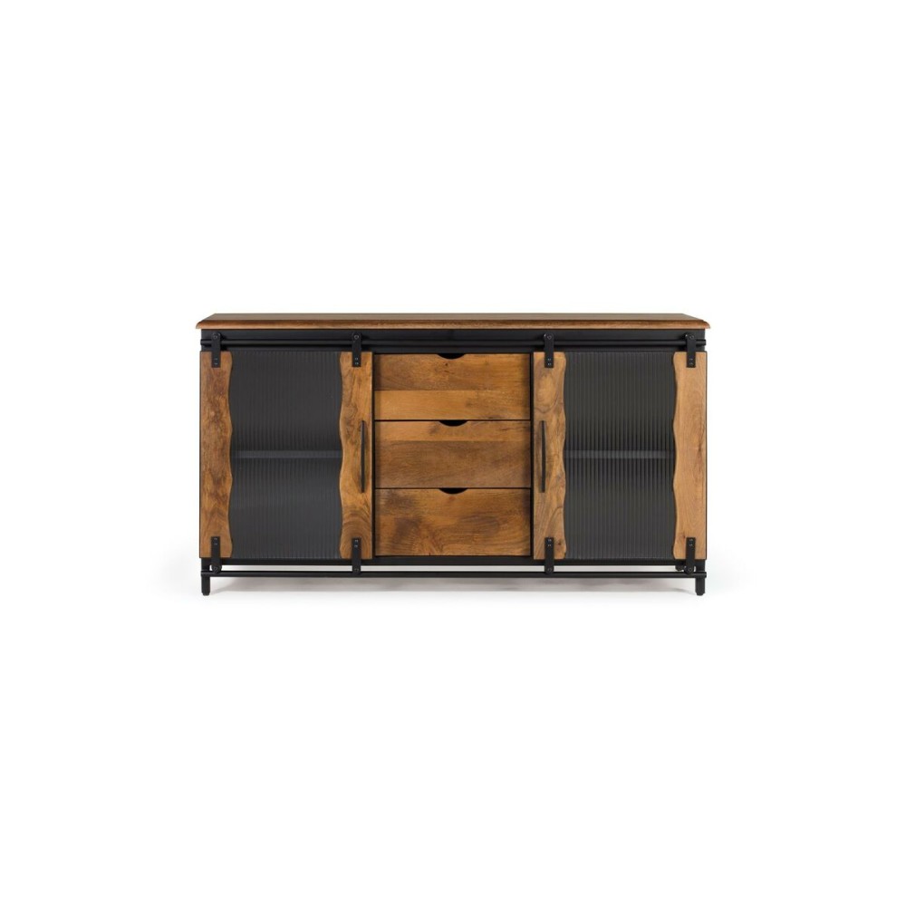 Sideboard Alexandra House Living Black Metal Mango wood 150 x 80 x 40 cm