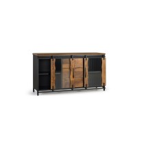 Sideboard Alexandra House Living Black Metal Mango wood 150 x 80 x 40 cm