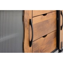 Sideboard Alexandra House Living Black Metal Mango wood 150 x 80 x 40 cm