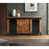 Sideboard Alexandra House Living Black Metal Mango wood 150 x 80 x 40 cm