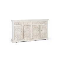 Sideboard Alexandra House Living White Mango wood 180 x 100 x 40 cm