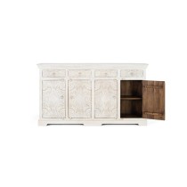 Sideboard Alexandra House Living White Mango wood 180 x 100 x 40 cm