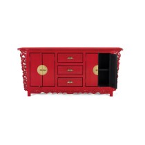 Buffet Alexandra House Living Rouge Bois de manguier 180 x 84 x 40 cm