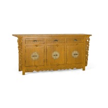 Buffet Alexandra House Living Ocre Bois de manguier 180 x 84 x 40 cm