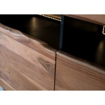 Buffet Alexandra House Living Noir Naturel Bois d'acacia 180 x 93 x 40 cm