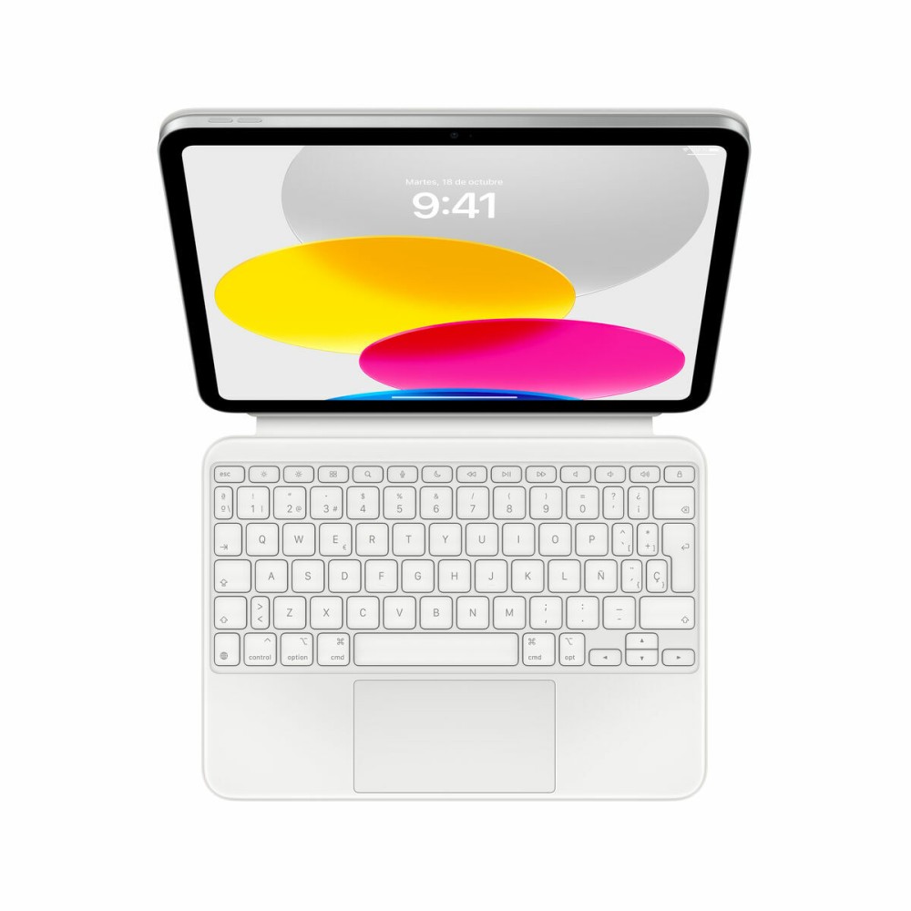 Clavier Apple MQDP3Y/A Blanc Espagnol Qwerty QWERTY iPad