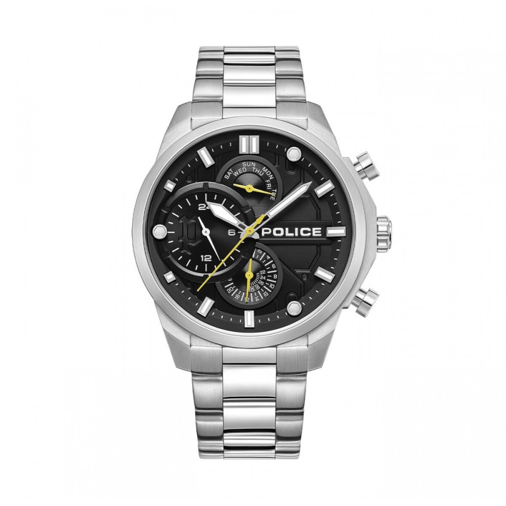 Herrenuhr Police PEWGK0039204 Schwarz Silberfarben