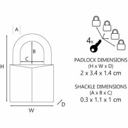 Cadenas pour Bagages Master Lock