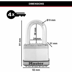 Tastensperre Master Lock (3 Stück)