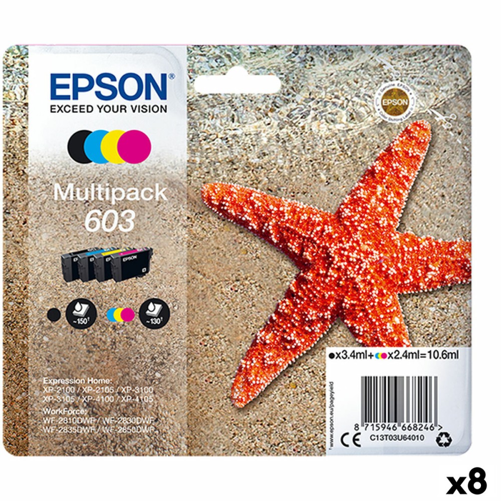 Original Ink Cartridge Epson Nº 603 Black/Cyan/Magenta/Yellow