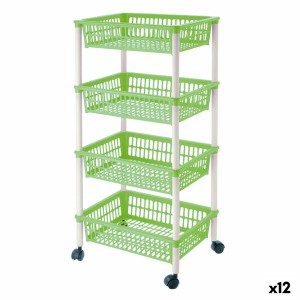 Vegetable trolley Tontarelli Mito 4 Plastic 40 x 29 x 18 cm (12 Units)