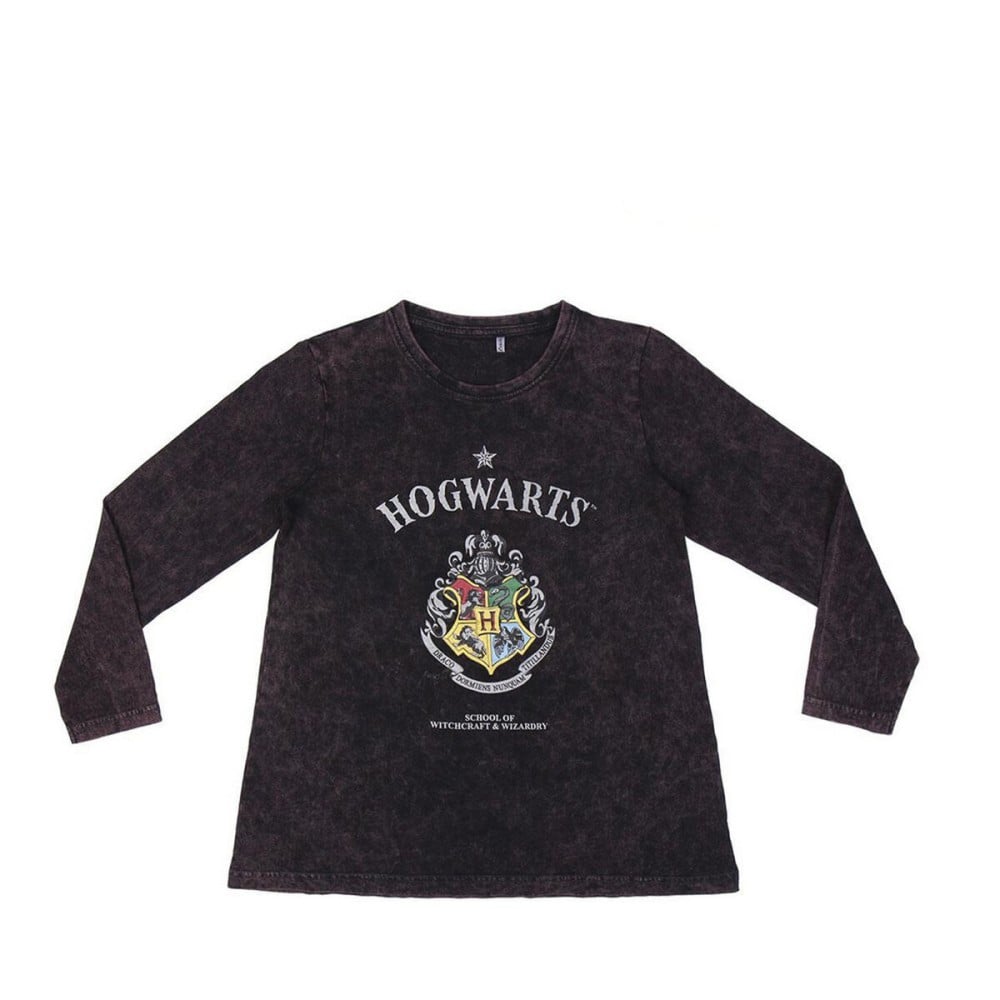 Jungen Langarm-T-Shirt Harry Potter Grau Dunkelgrau