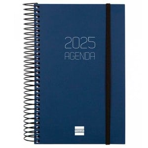 Agenda Finocam OPAQUE Bleu 11,7 x 18,1 cm 2025