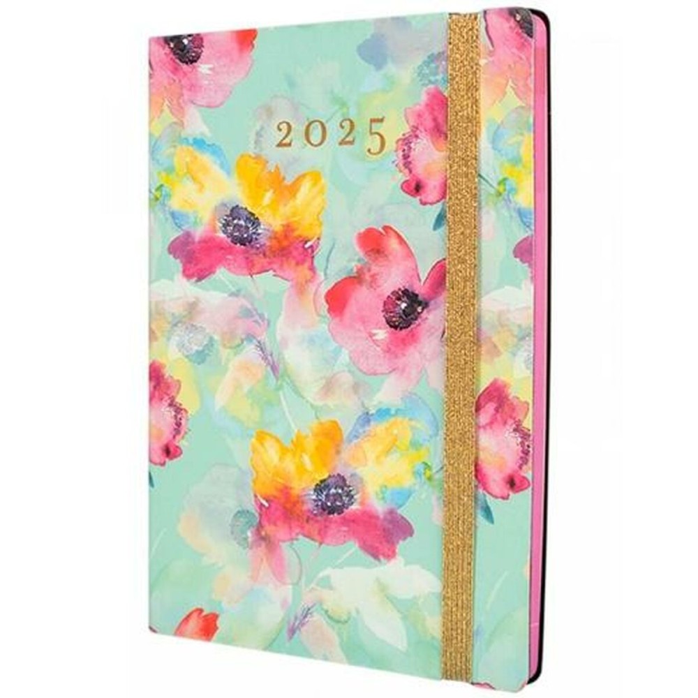 Diary Finocam FLEXI JOY A5 14,8 x 21 cm 2025 Floral