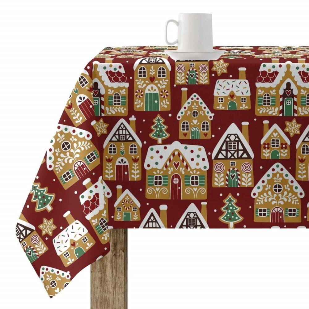 Fleckenabweisende geharzte Tischdecke Belum Merry Christmas Bunt 250 x 140 cm