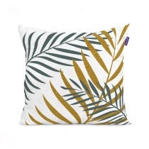 Cushion cover HappyFriday Blanc Foliage mint Multicolour 2 Pieces