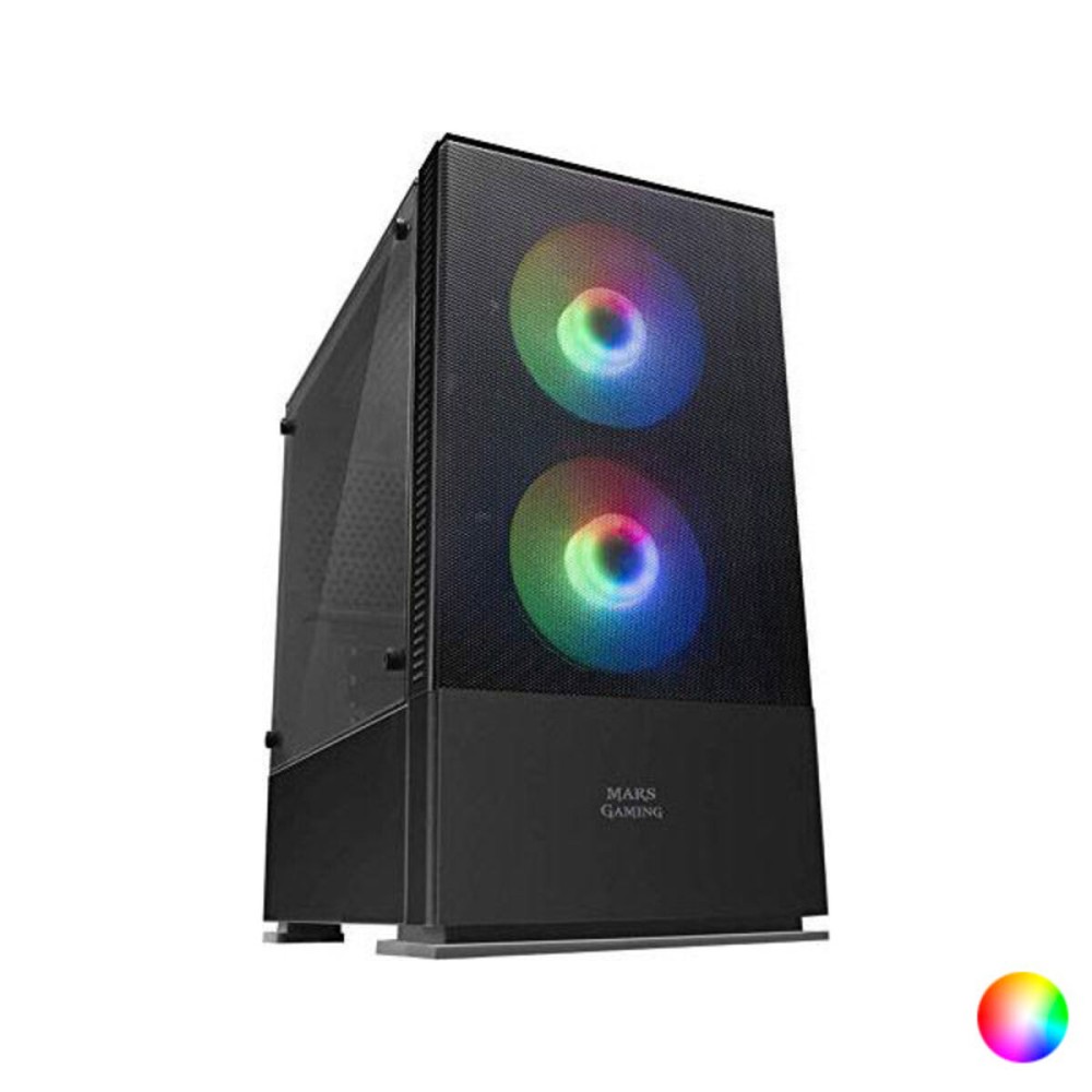 ATX/mATX Semi-tower Box Mars Gaming LED RGB LED RGB Micro ATX