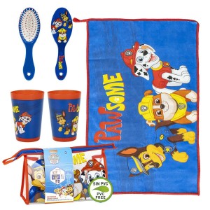 Ensemble de Toilette pour Enfant de Voyage The Paw Patrol Bleu 23 x 15 x 8 cm 4 Pièces