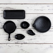 Casserole de service pour l'apéritif Quid A'bordo Noir Plastique (12 Unités) (Pack 12 x)