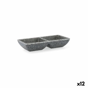 Tablett für Snacks Quid Lonja Grau Kunststoff 17 x 7 x 3 cm (12 Stück)