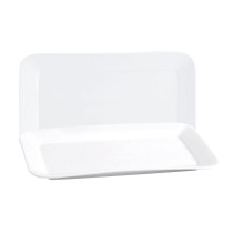 Serving Platter Quid Basic Rectangular Ceramic White (6 Units) (31 x 18 cm)