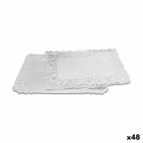 Base de gâteau Algon Blanc 18,5 x 25,5 x 1,5 cm (3 Pièces) (48 Unités)