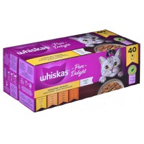 Cat food Whiskas Pure Delight Chicken Turkey Duck Birds 40 x 85 g