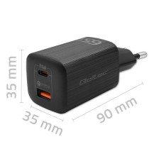 Chargeur mural Qoltec 50766 Noir