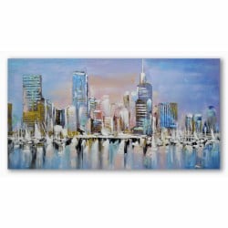 Painting DKD Home Decor City 120 x 3 x 60 cm Loft (2 Units)