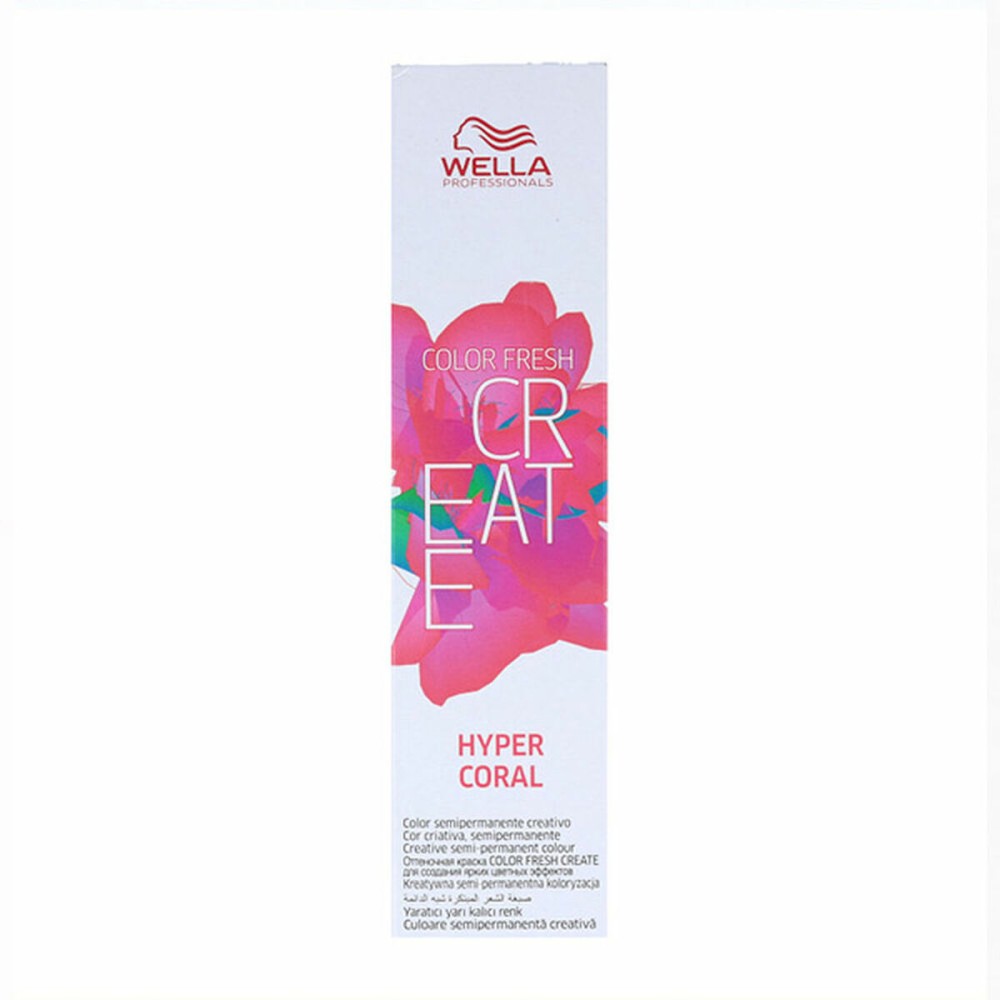 Teinture permanente Wella Color Fresh Create Hyper Coral Corail (60 ml)