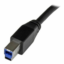 USB A to USB B Cable Startech USB3SAB5M Black 5 m