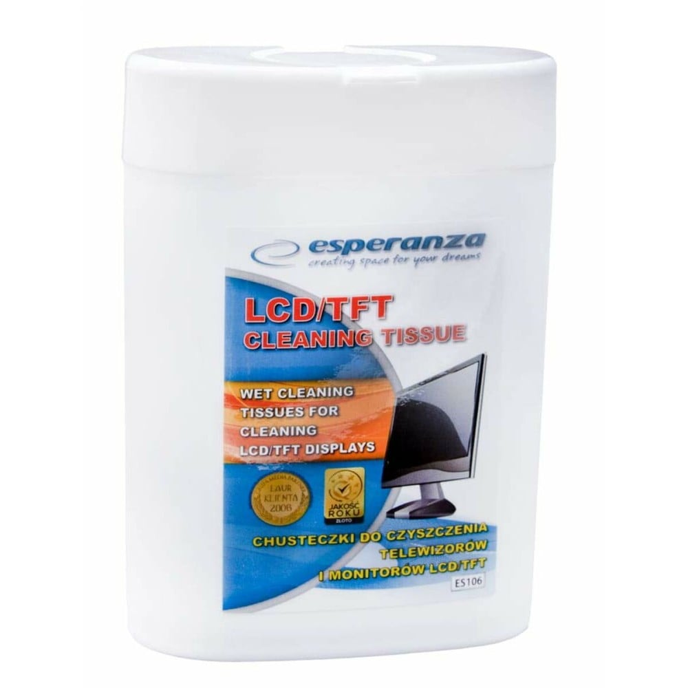 Moist Wipes for Screens Esperanza ES106 LCD TFT