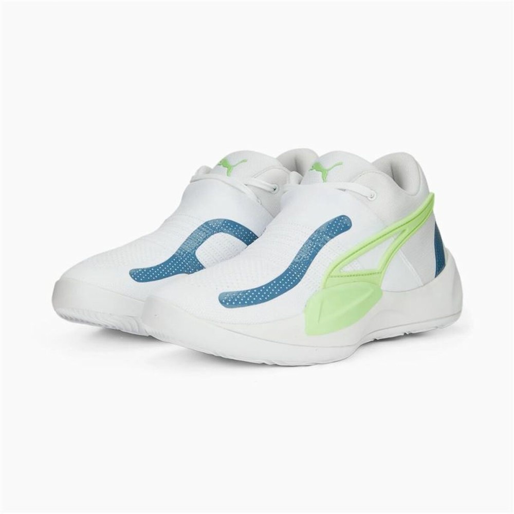 Chaussures de Basket-Ball pour Adultes Puma Rise NITRO Blanc